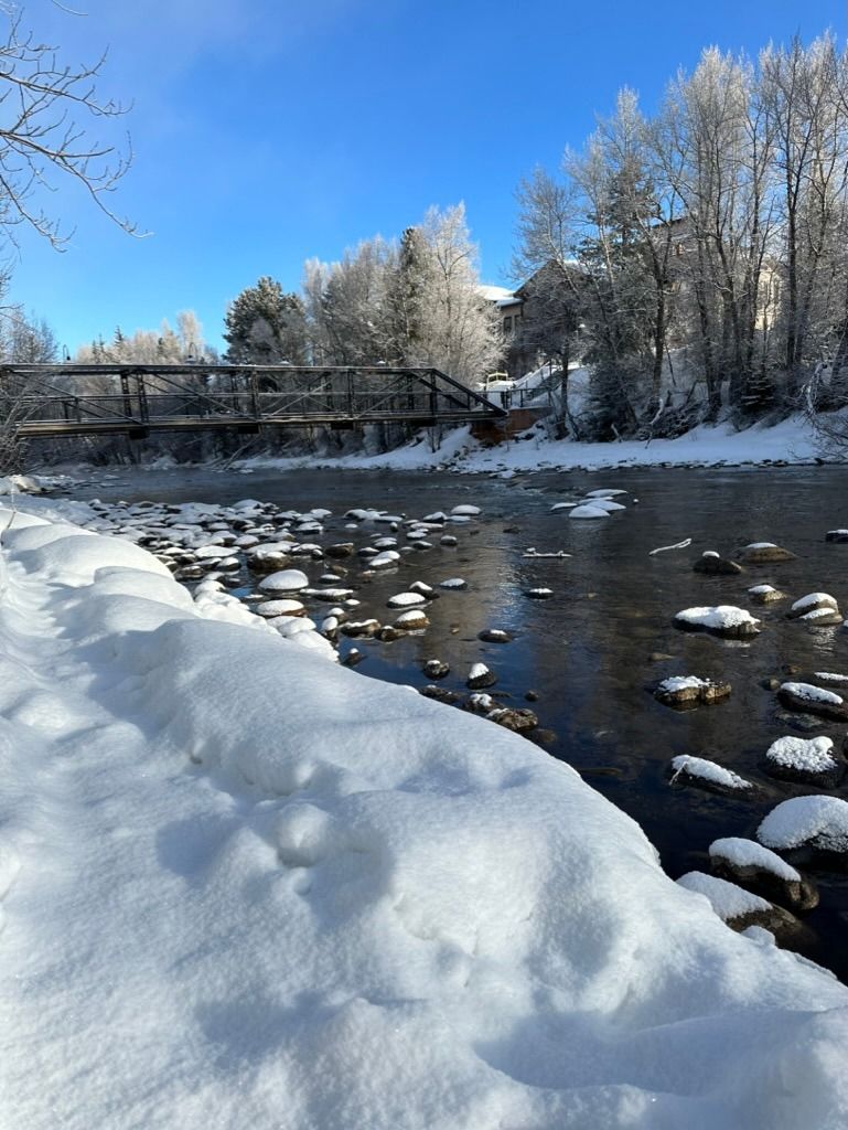 Blue River in winter