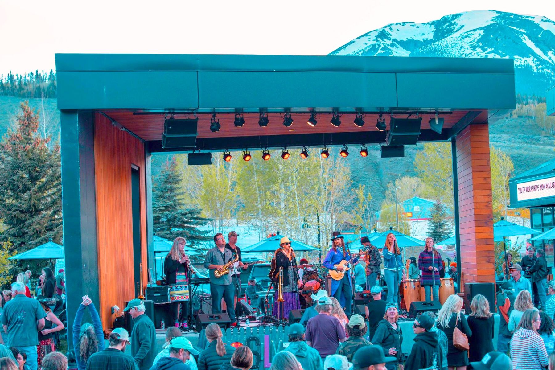 Summer concert at the Silverthorne pavilion